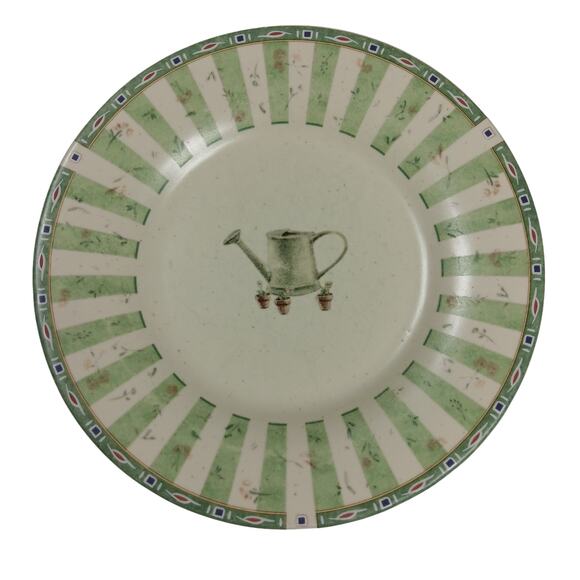 Portfolio By Phfaltzgraff Naturewood  Salad Plate 8" Diameter Green Floral Print - Picture 1 of 6